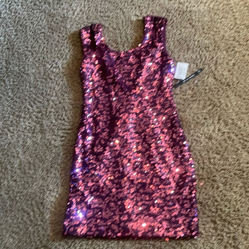 NWTs (As U Wish) Ladies sequin Homecoming/ party dress Sz Junior Medium